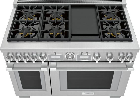 Thermador-Pro-Grand-Gas-Range-PRG486WDG-with-Griddle