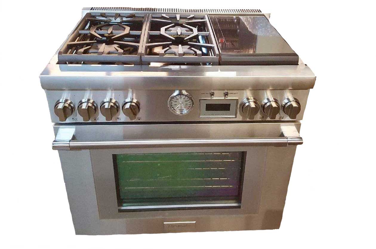 Which Professional Gas Ranges Have Induction Reviews   Thermaor Prototype Pro Range With Induction 