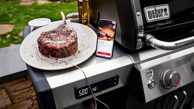 Weber-Genesis-Smart-Grill-with-phone