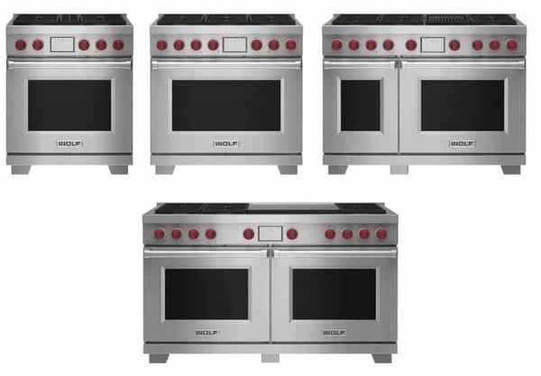 DF36450GSP by Wolf - 36 Dual Fuel Range - 4 Burners and Infrared