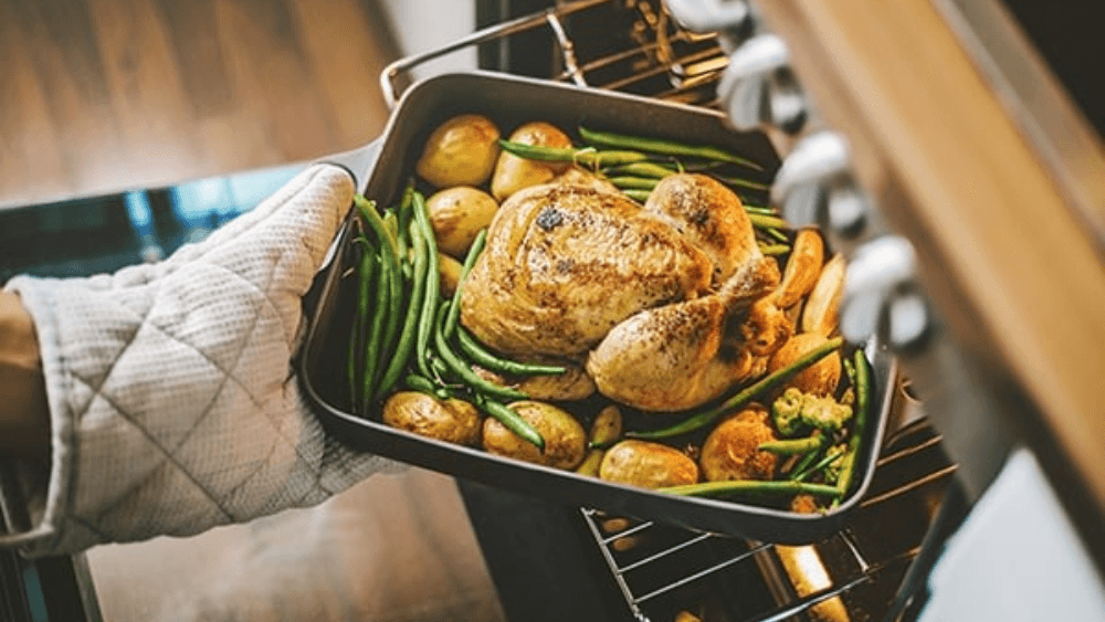 Wolf-Gas-Only-Range-Oven-Roasted-Chicken