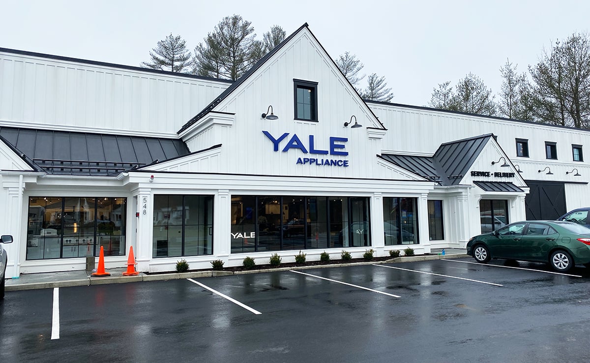 Yale Appliance in Hanover - final touches before opening