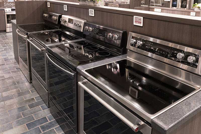 induction top electric range