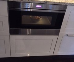 Microwave Drawer in home, heating oatmeal