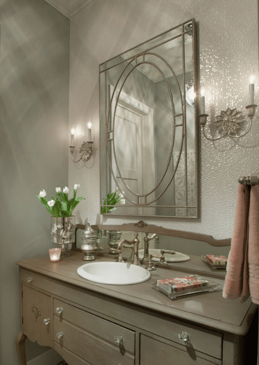 Uttermost Earnestine Mirror- Visual Comfort Huntingdon Sconce.png