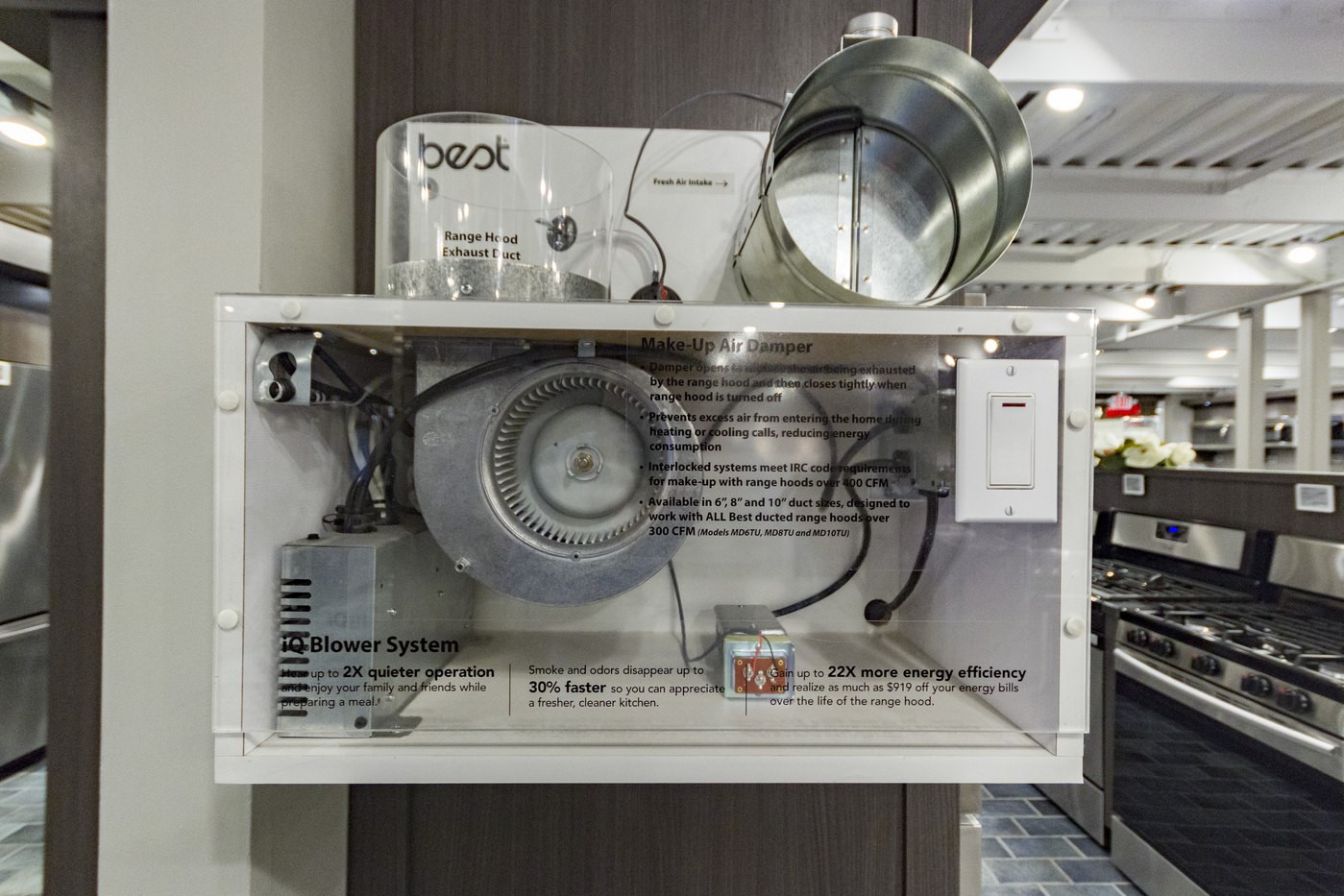 Ventilation System at yale appliance