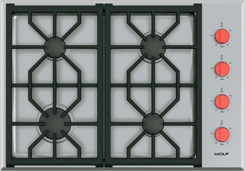 The Best 30 Inch Gas Cooktops Reviews Ratings Prices Wolf Cg304ps 30 Inch Gas Cooktop Jpg