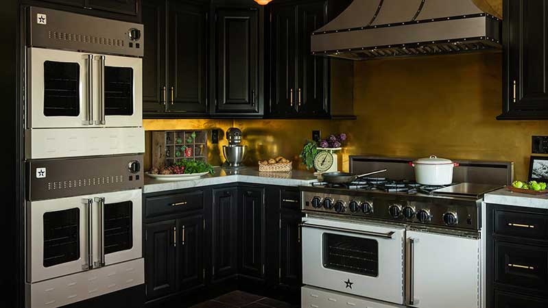 blue star french door double wall oven