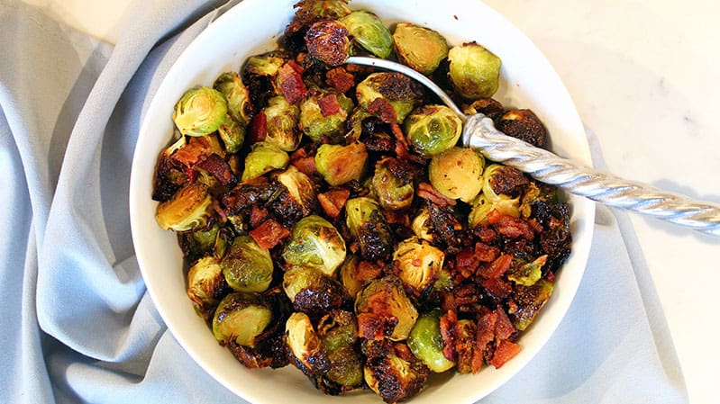 Maple Bacon Brussels Sprouts Made by Saba Wahid at Yale Appliance