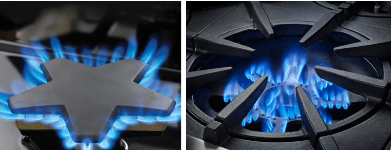 thermador vs bluestar power burners