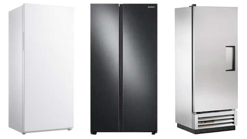 freezers-and-Samsung-side-by-side-refrigerator