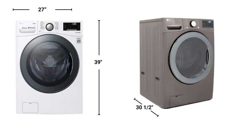 front-load-washer-dimensions
