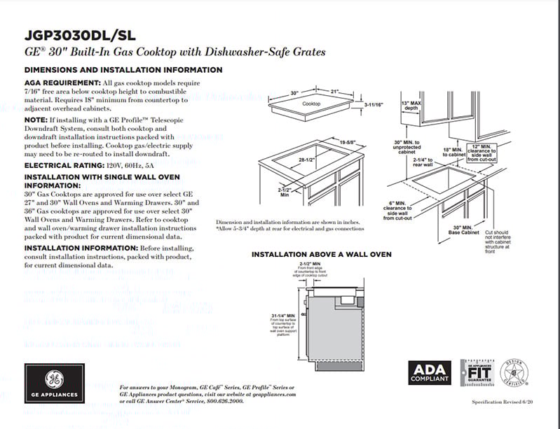 Can You Place a Gas, Electric, or Induction Cooktop Over a Wall Oven?