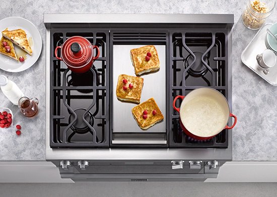 miele 36" all gas range griddle