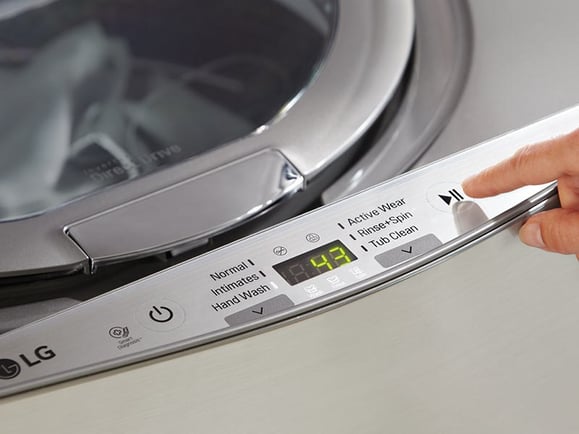 LG Sidekick Pedestal Washer controls