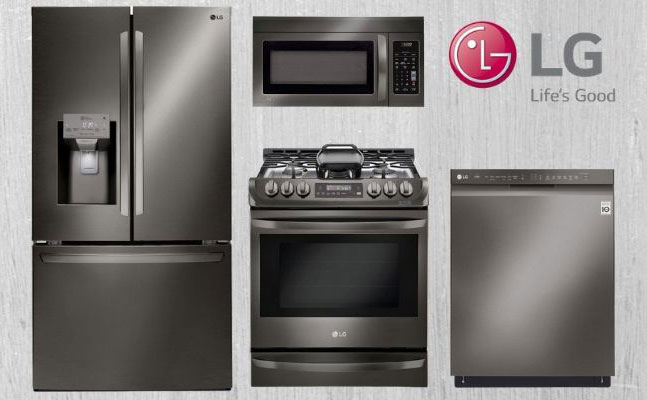 black kitchen appliance packages