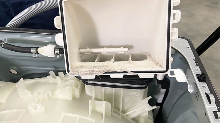 samsung bespoke combo washer dryer condenser with lint