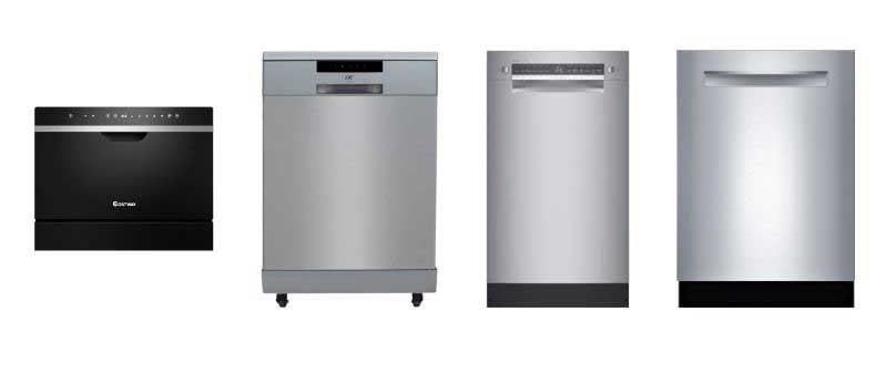 types-of-dishwashers-and-sizes