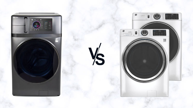 GE Profile UltraFast Combo vs. GE 650 Series Washer & Dryer Comparison