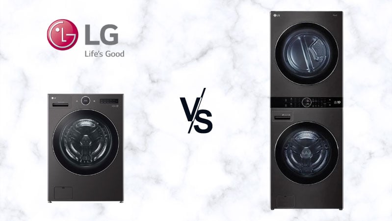 LG WashCombo All-in-One Washer/Dryer vs. LG WashTower Stacked Washer & Dryer