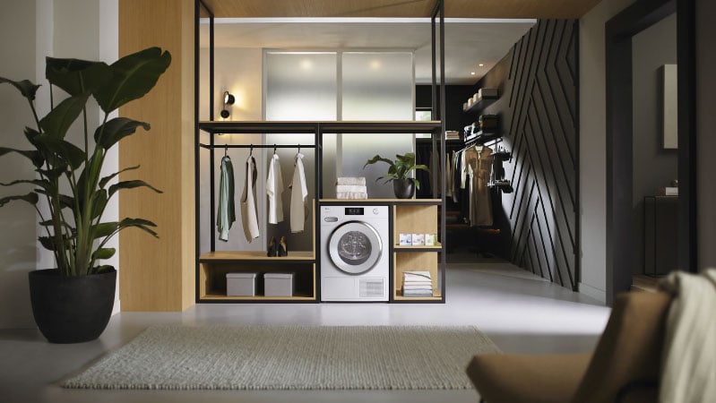 Miele Front Load White Laundry Pair with WXR860WCS 24 Compact