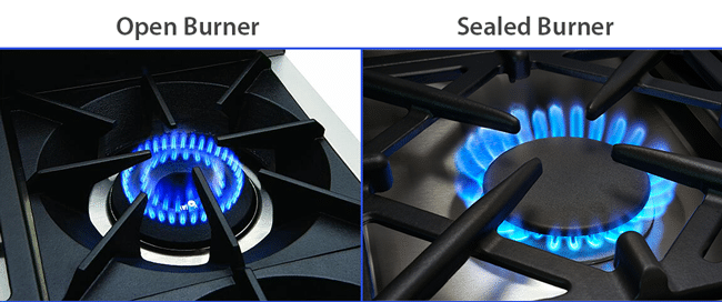 open-burner-vs-sealed-burner